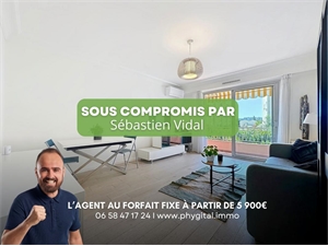t3 à la vente -   06600  ANTIBES, surface 57 m2 vente t3 - UBI481078394